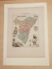 Carte du Département du BAS-RHIN. VUILLEMIN Alexandre ( 1812 - 1880 ) , Géographe