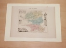 Carte du Département du FINISTERE. VUILLEMIN Alexandre ( 1812 - 1880 ) , Géographe