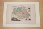 Carte du Département du GERS. VUILLEMIN Alexandre ( 1812 - 1880 ) , Géographe