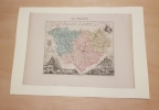 Carte du Département de la HAUTE - LOIRE. VUILLEMIN Alexandre ( 1812 - 1880 ) , Géographe