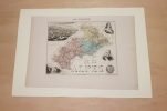 Carte du Département des  HAUTES - ALPES. VUILLEMIN Alexandre ( 1812 - 1880 ) , Géographe