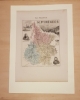 Carte du Département des  HAUTES - PYRENEES. VUILLEMIN Alexandre ( 1812 - 1880 ) , Géographe