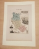 Carte du Département de la LOIRE. VUILLEMIN Alexandre ( 1812 - 1880 ) , Géographe