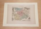 Carte du Département du MAINE ET LOIRE. VUILLEMIN Alexandre ( 1812 - 1880 ) , Géographe