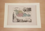 Carte du département de la MOSELLE. VUILLEMIN Alexandre ( 1812 - 1880 ) , Géographe