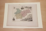 Carte du département du TARN ET GARONNE. VUILLEMIN Alexandre ( 1812 - 1880 ) , Géographe