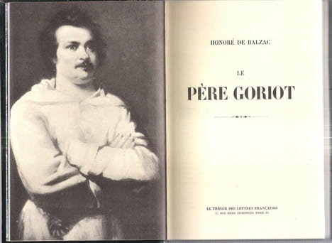 Le Père Goriot. BALZAC Honoré De