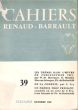 Cahiers Renaud - Barrault N° 39 : Christopher Fry et La Comédie des Saisons. Collectif