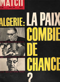 Paris Match N° 586 . 2 Juillet 1960 : Algérie : La Paix Combien De Chances ? Gilbert Bécaud. CARTIER René , PROUVOST Jean