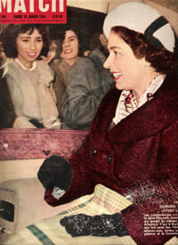 Paris Match N° 564 . Samedi 30 Janvier 1960 . Le Procès Jaccoud . La Dernière Photo de La Reine avant Le bébé . Retour d'Algérie . Krouchtchev . ...