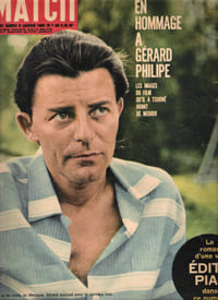 Paris Match N° 561 . Samedi 9 Janvier 1960 . En Hommage à Gérard Philipe , Les Images Du Film Qu'il a tourné Avant De Mourir . Le Roman D'une Vie , ...