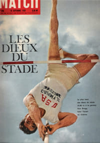 Paris Match N° 596 . 10 Septembre 1960 . Les Dieux Du Stade , Don Bragg Futur Tarzan Du Cinéma . Lejeune , Peintre . Congo . Marilyn Monroe .