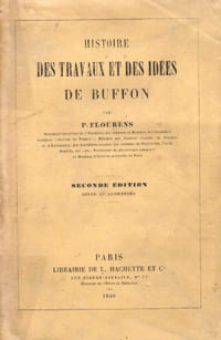Histoire Des Travaux et Des Idées De Buffon. FLOURENS , P.
