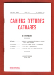 Cahiers D'études Cathares . XXVIII° Année . été 1977 . II° Série n° 74 : L'adaptation Provençale De l'Elucidarium d'Honoré - Souvenirs sur l'Eglise ...