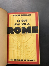Ce que j'ai vu à Rome