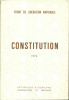 Front de Libération Nationale CONSTITUTION 1976. Collectif