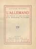 L'AllemandSouvenirs et réflexions d'un prisonnier de guerre. RIVIERE (Jacques)