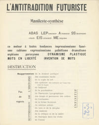 L'Antitradition futuriste.