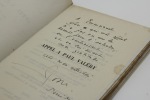 Appel à Paul Valéry.. [VALERY] LANNES (Roger)