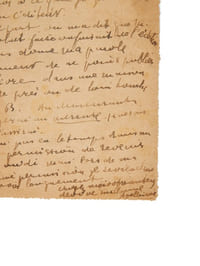 Lettre autographe signée.