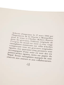 L'Origine du monde.. MICHON (Pierre)