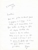 Lettre autographe signée à Marlène Dietrich. COCTEAU (Jean)