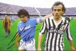 Juventus - Napoli, 9 novembre 1986. MARADONA (Diego) et PLATINI (Michel)