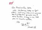 Deux cartes autographes signées à un jeune lecteur et admirateur. DÉON (Michel)