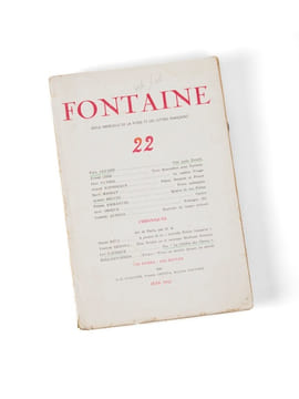 « Une seule pensée » in Fontaine. Revue mensuelle de la poésie et des lettres françaises. [ÉLUARD]