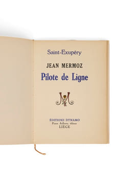 Jean Mermoz, pilote de ligne.. SAINT-EXUPÉRY (Antoine de)