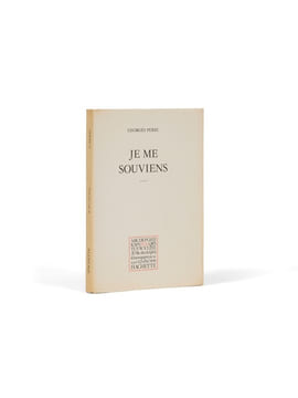 Je me souviens.. PEREC (Georges)