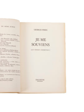 Je me souviens.. PEREC (Georges)