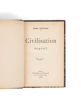 Civilisation. 1914-1917. [DUHAMEL (Georges)] THÉVENIN (Denis)