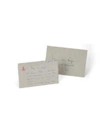 Lettre autographe signée.