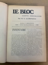 Le bloc. Gazette hebdomadaire