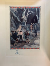 Abeille. Vingt-sept illustrations dessinées et gravées à l’eau-forte en couleurs et en noir par Gaston Bussière. Nombreuses lettres ornées en couleurs et or