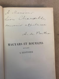 Magyars et Roumains devant l'Histoire
