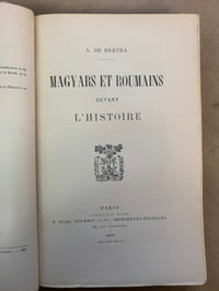 Magyars et Roumains devant l'Histoire