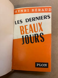 Les derniers beaux jours