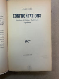 Confrontations. Doctrine. Déviation. Expériences. Espérances