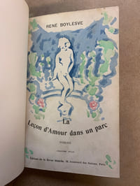 La leçon d'amour dans un parc