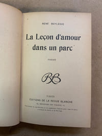 La leçon d'amour dans un parc