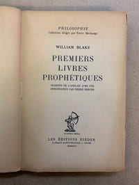 Premiers livres prophétiques - Seconds livres prophétiques