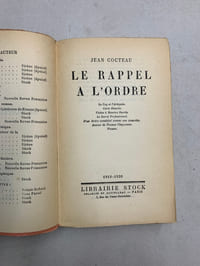 Le rappel à l’ordre. 1918-1926