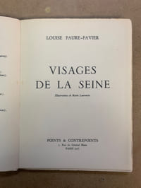 Visage de la Seine. Illustrations de Marie Laurencin 