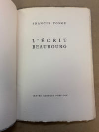 L’Ecrit Beaubourg