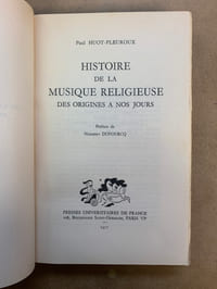 Histoire de la Musique Religieuse