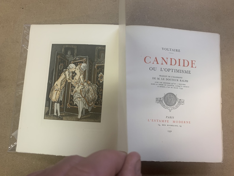 CANDIDE OU L'OPTIMISME de VOLTAIRE: bon Couverture souple (1924