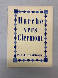 Marche vers Clermont avec un portrait de l’auteur par ALEXEIEFF 