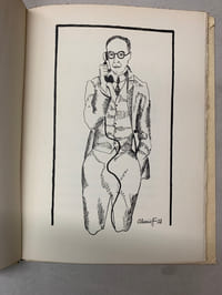 Marche vers Clermont avec un portrait de l’auteur par ALEXEIEFF 